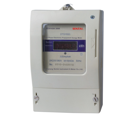 DTSY833 series three phase prepayment energy meter manufacturers from china